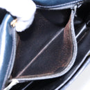 BALENCIAGA Shoulder Bag Leather Navy Gold Auth bs17168-11