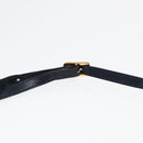 BALENCIAGA Shoulder Bag Leather Navy Gold Auth bs17168-14