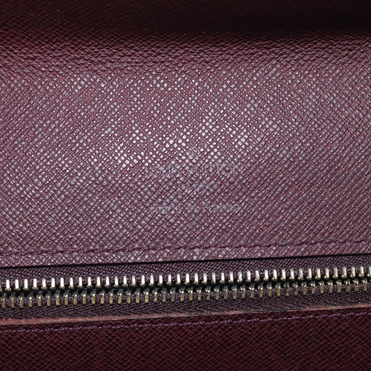 LOUIS VUITTON Taiga Pochette Kourad Clutch Bag Acajou M30196 LV Auth bs17180