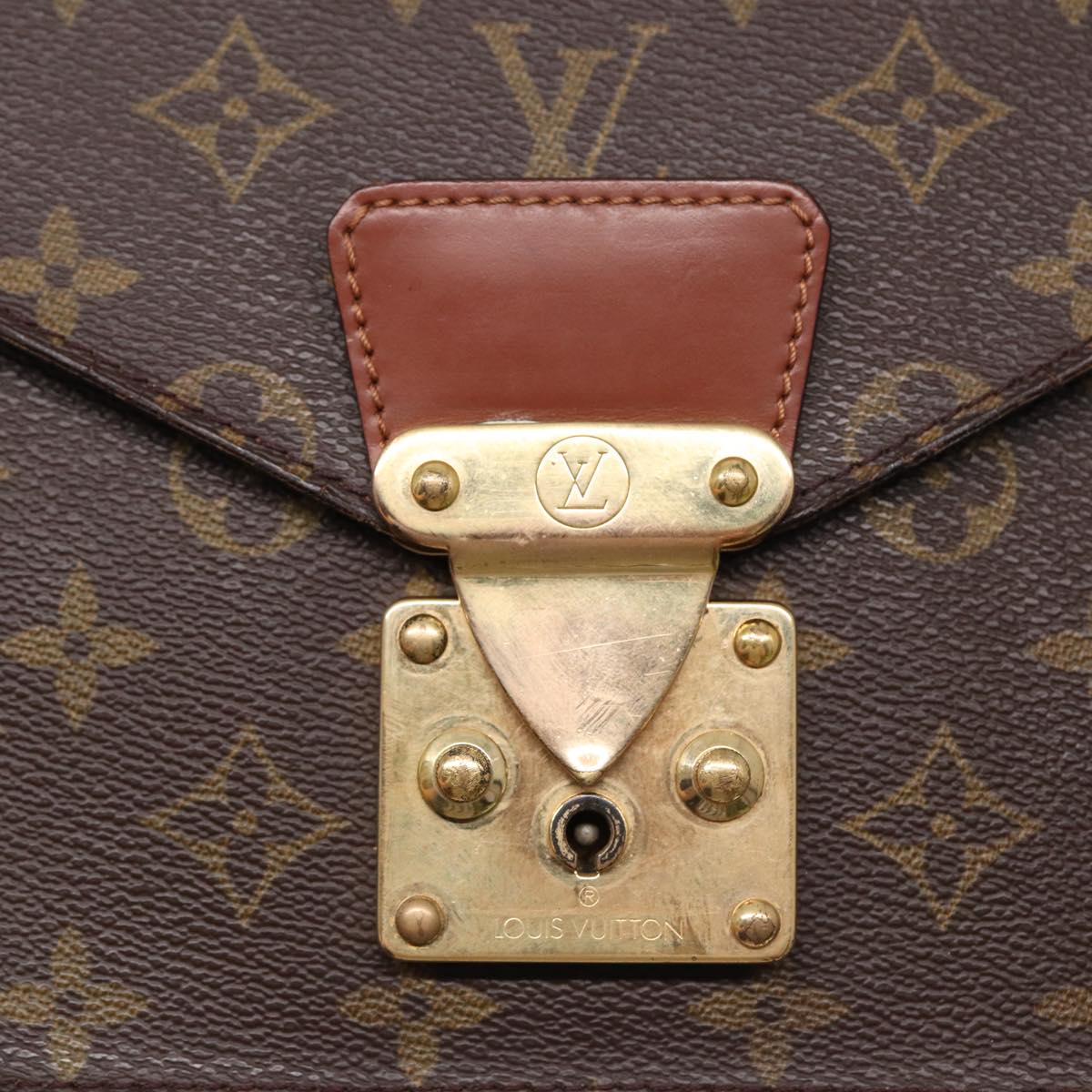 LOUIS VUITTON Monogram Monceau 28 Hand Bag 2way M51185 LV Auth bs17183