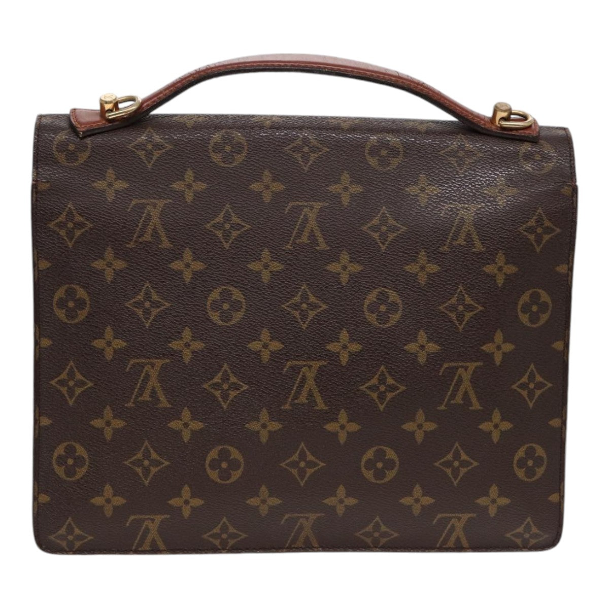 LOUIS VUITTON Monogram Monceau 28 Hand Bag 2way M51185 LV Auth bs17183