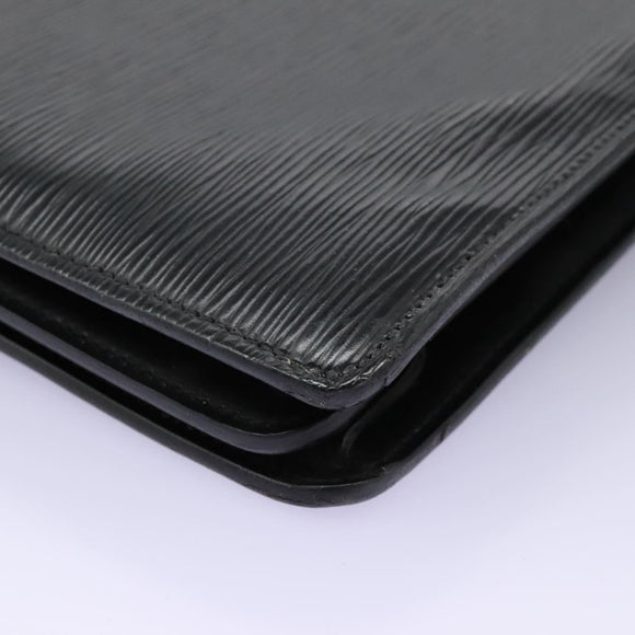 LOUIS VUITTON Epi Serviette Conseiller Briefcase Black M54422 LV Auth bs17184