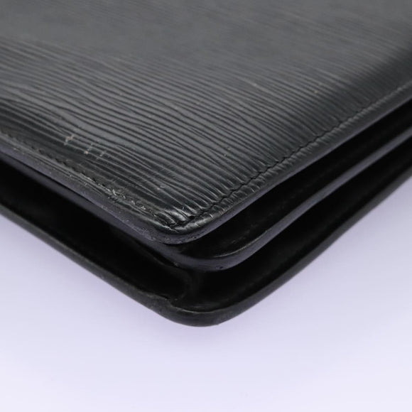 LOUIS VUITTON Epi Serviette Conseiller Briefcase Black M54422 LV Auth bs17184
