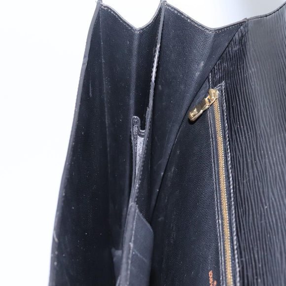 LOUIS VUITTON Epi Serviette Conseiller Briefcase Black M54422 LV Auth bs17184