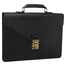 LOUIS VUITTON Epi Serviette Conseiller Briefcase Black M54422 LV Auth bs17184-1