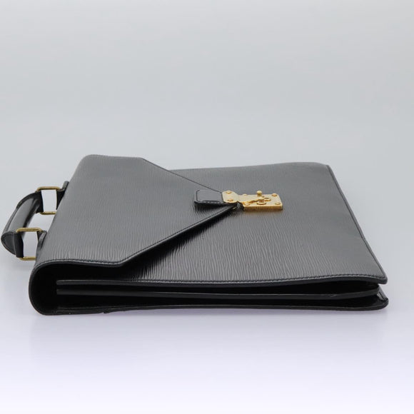 LOUIS VUITTON Epi Serviette Conseiller Briefcase Black M54422 LV Auth bs17184