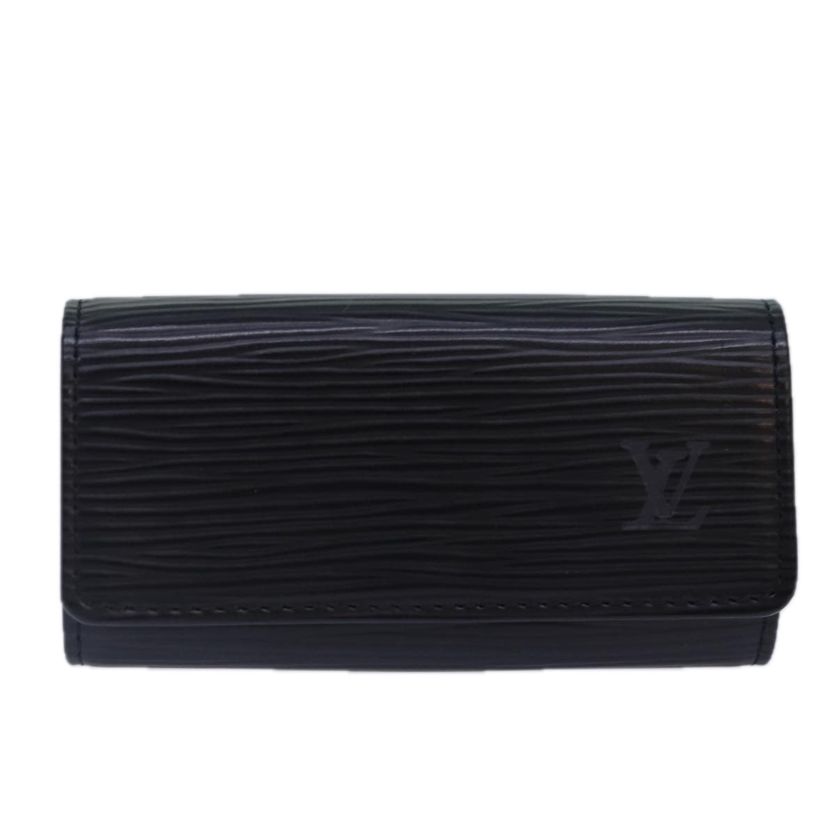 LOUIS VUITTON Epi Multicles 4 Key Case Noir M63822 LV Auth bs17188