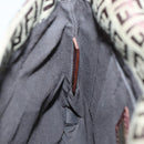 FENDI Zucchino Canvas Shoulder Bag Brown Gold Auth bs17192-21