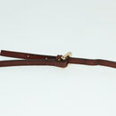 FENDI Zucchino Canvas Shoulder Bag Brown Gold Auth bs17192-8