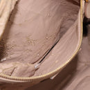 PRADA Hand Bag Leather 2way Gray Gold Auth bs17213-25