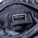 PRADA Shoulder Bag Nylon Black Silver Auth bs17219-15
