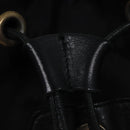 MCM Vicetos Logogram Backpack Leather Black Champagne Gold Auth bs17221-22