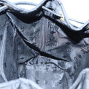 MCM Vicetos Logogram Backpack Leather Black Champagne Gold Auth bs17221-25