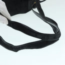 MCM Vicetos Logogram Backpack Leather Black Champagne Gold Auth bs17221-9