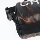 CHANEL Sports Line Shoulder Bag Nylon Black CC Auth bs17222-11