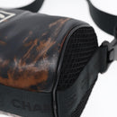 CHANEL Sports Line Shoulder Bag Nylon Black CC Auth bs17222-12