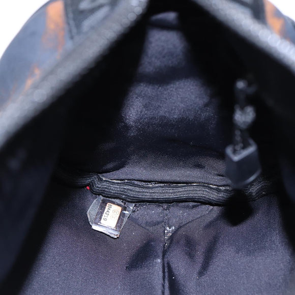 CHANEL Sports Line Shoulder Bag Nylon Black CC Auth bs17222