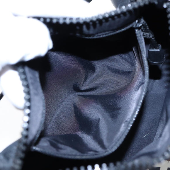 CHANEL Sports Line Shoulder Bag Nylon Black CC Auth bs17222