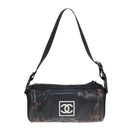 CHANEL Sports Line Shoulder Bag Nylon Black CC Auth bs17222-3