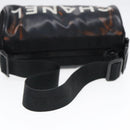 CHANEL Sports Line Shoulder Bag Nylon Black CC Auth bs17222-7