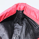 PRADA Pouch Nylon Red Silver Auth bs17235-19