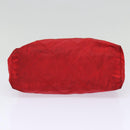 PRADA Pouch Nylon Red Silver Auth bs17235-6