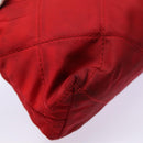 PRADA Pouch Nylon Red Silver Auth bs17235-7