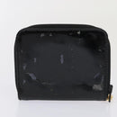 CHANEL Coin Purse Leather Enamel 3Set Black CC Auth bs17236-10