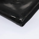 CHANEL Coin Purse Leather Enamel 3Set Black CC Auth bs17236-14