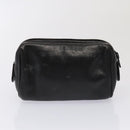 CHANEL Coin Purse Leather Enamel 3Set Black CC Auth bs17236-18