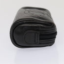 CHANEL Coin Purse Leather Enamel 3Set Black CC Auth bs17236-19