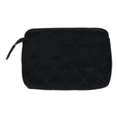 CHANEL Coin Purse Leather Enamel 3Set Black CC Auth bs17236-3