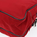 PRADA Sports Hand Bag Nylon Red Silver Auth bs17237-16