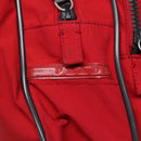 PRADA Sports Hand Bag Nylon Red Silver Auth bs17237-9