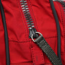 PRADA Sports Hand Bag Nylon Red Silver Auth bs17237-18