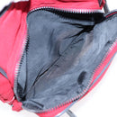 PRADA Sports Hand Bag Nylon Red Silver Auth bs17237-11
