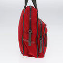 PRADA Sports Hand Bag Nylon Red Silver Auth bs17237-3