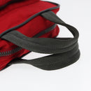 PRADA Sports Hand Bag Nylon Red Silver Auth bs17237-7