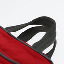 PRADA Sports Hand Bag Nylon Red Silver Auth bs17237-8