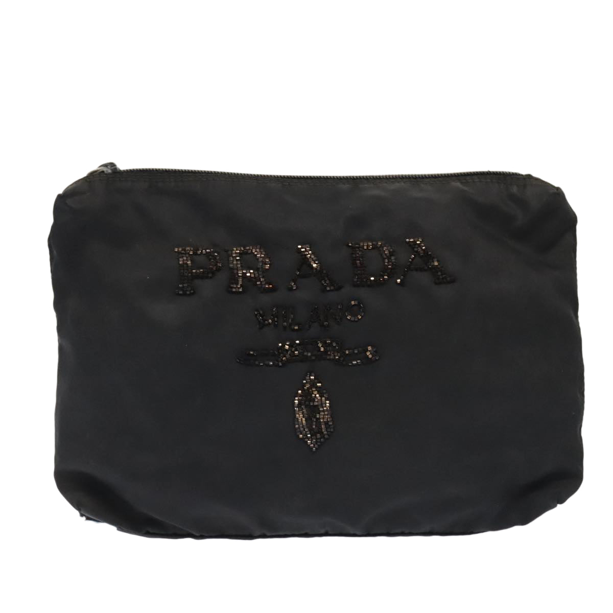 PRADA Pouch Nylon 3Set Black Navy Auth bs17241 - 0