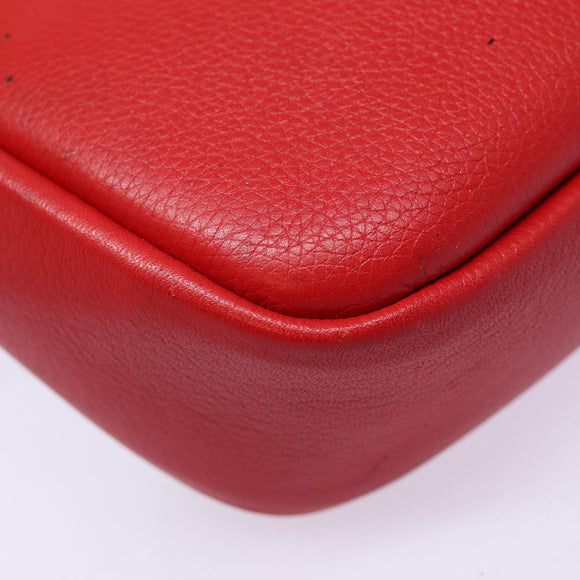 LOUIS VUITTON Parnasea Esan Ciel Shoulder Bag Leather Red M94448 LV Auth bs17244