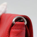 LOUIS VUITTON Parnasea Esan Ciel Shoulder Bag Leather Red M94448 LV Auth bs17244-8