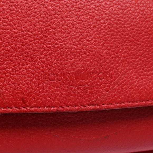 LOUIS VUITTON Parnasea Esan Ciel Shoulder Bag Leather Red M94448 LV Auth bs17244