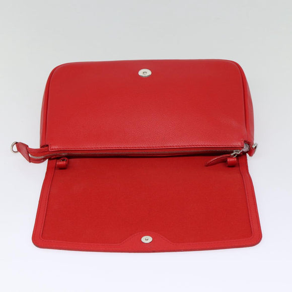 LOUIS VUITTON Parnasea Esan Ciel Shoulder Bag Leather Red M94448 LV Auth bs17244