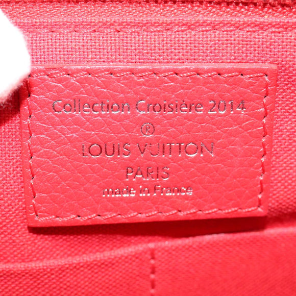 LOUIS VUITTON Parnasea Esan Ciel Shoulder Bag Leather Red M94448 LV Auth bs17244