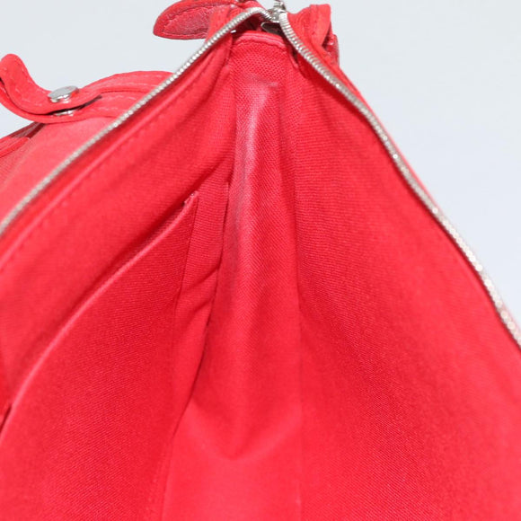 LOUIS VUITTON Parnasea Esan Ciel Shoulder Bag Leather Red M94448 LV Auth bs17244