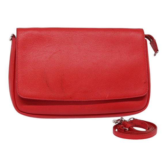 LOUIS VUITTON Parnasea Esan Ciel Shoulder Bag Leather Red M94448 LV Auth bs17244