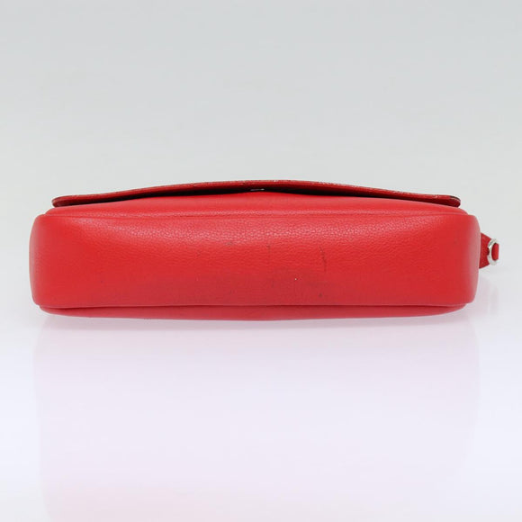 LOUIS VUITTON Parnasea Esan Ciel Shoulder Bag Leather Red M94448 LV Auth bs17244