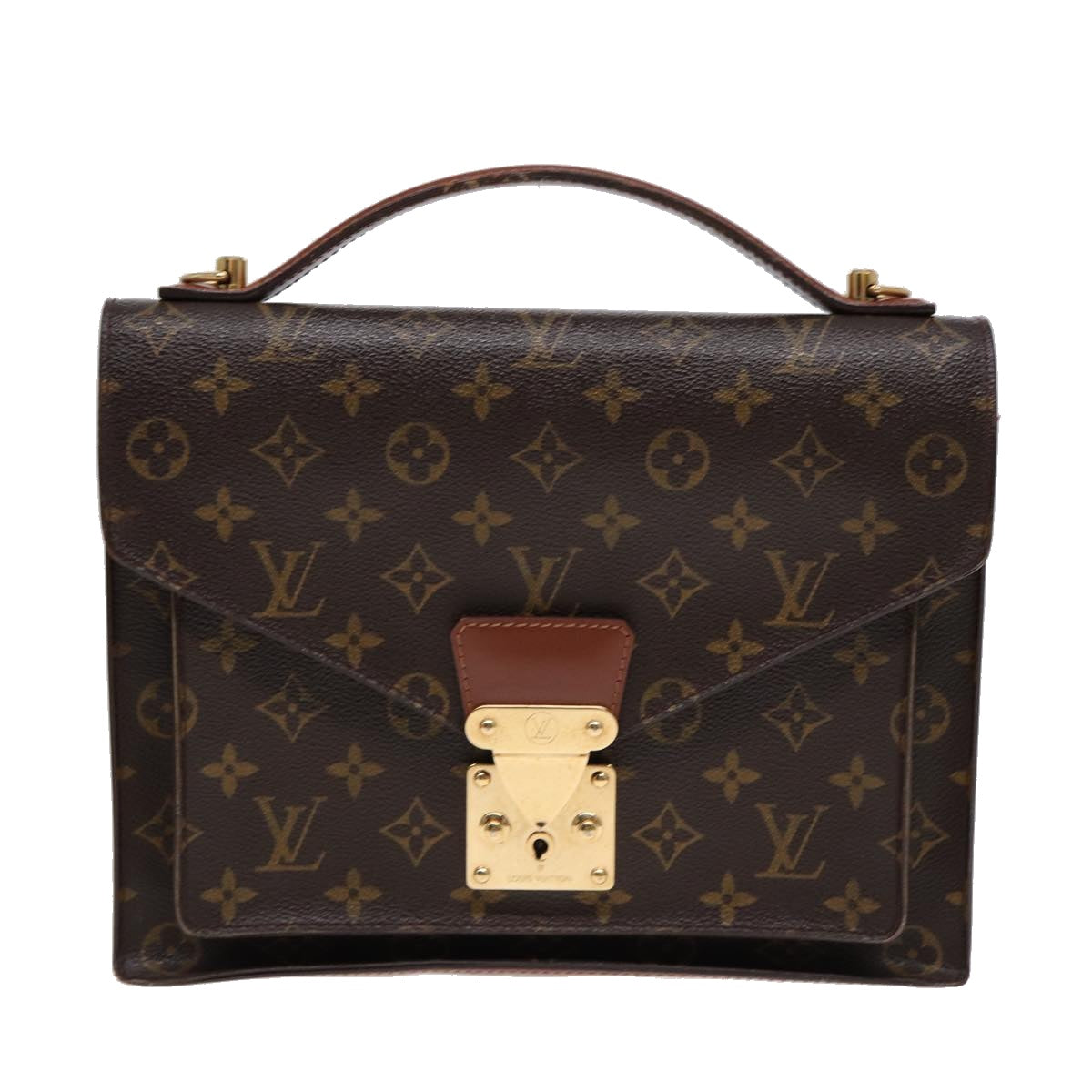 LOUIS VUITTON Monogram Monceau 28 Hand Bag 2way M51185 LV Auth bs17248