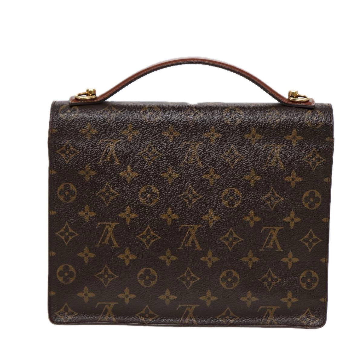 LOUIS VUITTON Monogram Monceau 28 Hand Bag 2way M51185 LV Auth bs17248